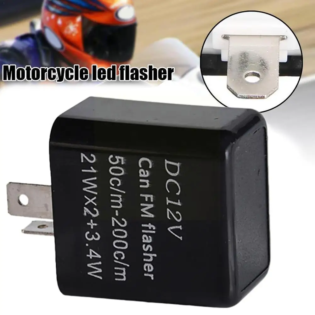 

Brand New Black Adjust 12v Led Flasher Relay Turn Signal For Most Light Motorcycles/bicycles It is Suitable Blinker Indicat I7S0