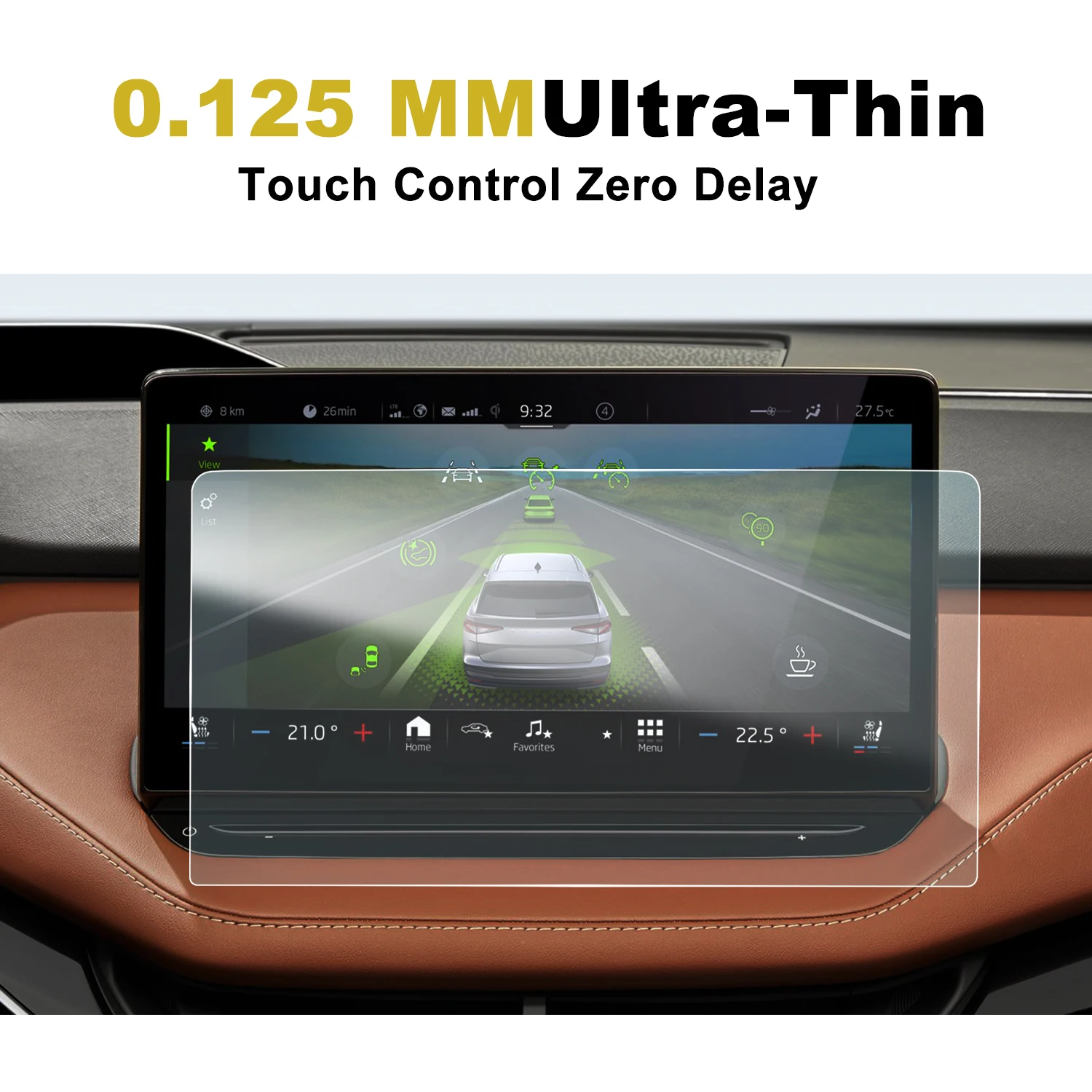 LFOTPP PET Защита экрана для Enyaq iV 2021 2022 13 дюймов Автомобильный мультимедийный радио