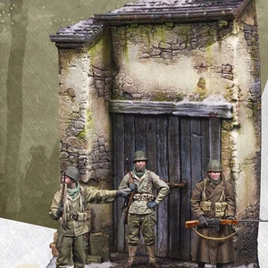 135 ancient crew stand include 3 and scenery resin figure model kits miniature gk unassembly unpainted free global shipping