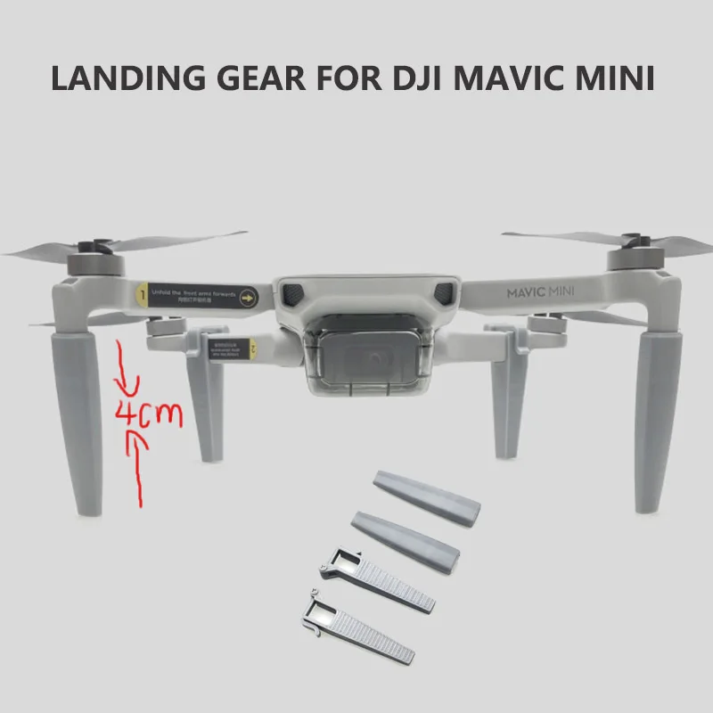 

4cm dji mini 2 heighten landing gear Extension leg quick mount protection drone for DJI mavic mini se Drone Accessories