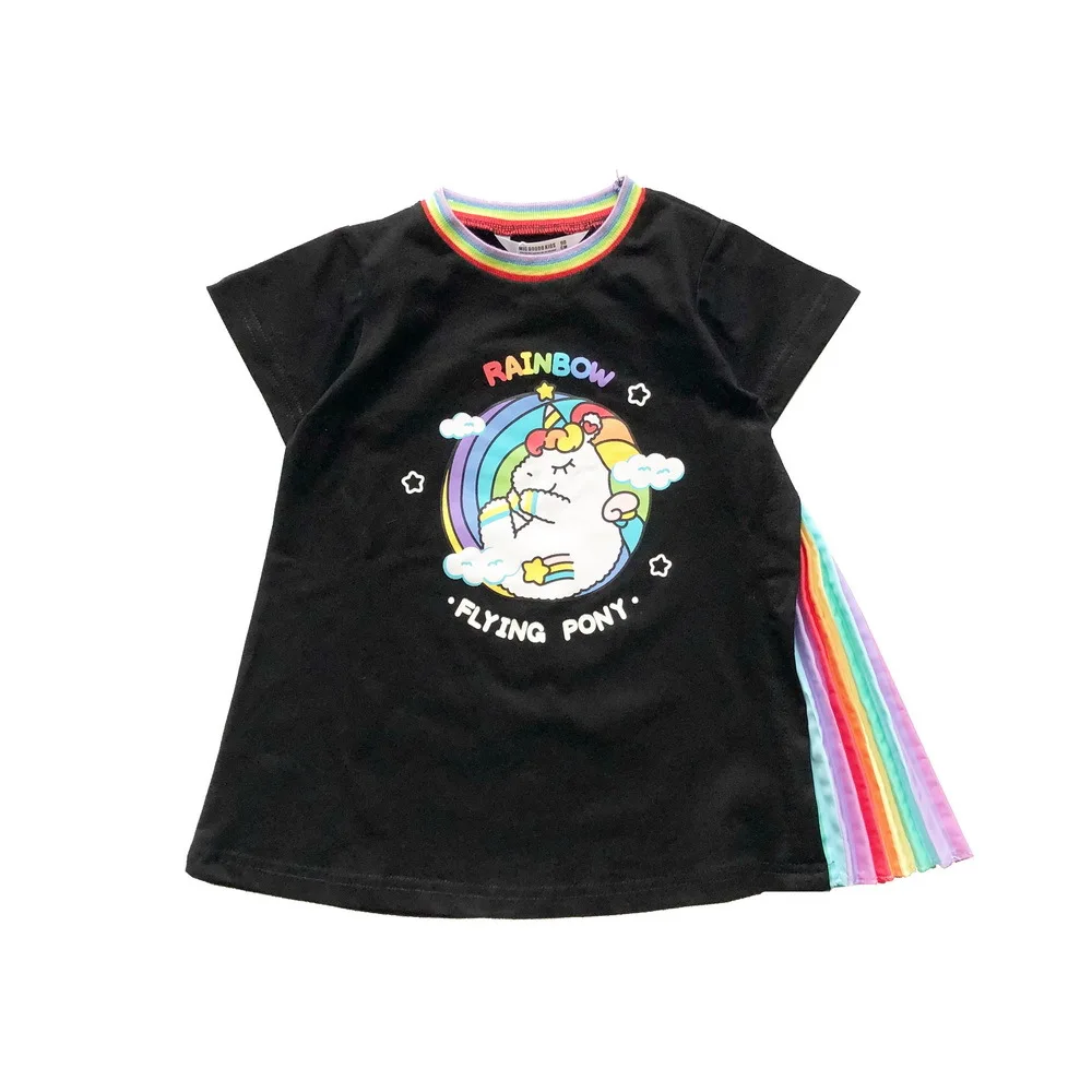 Tonytaobaby одинаковое платье для родителей и детей Радужное Плиссированное Платье из