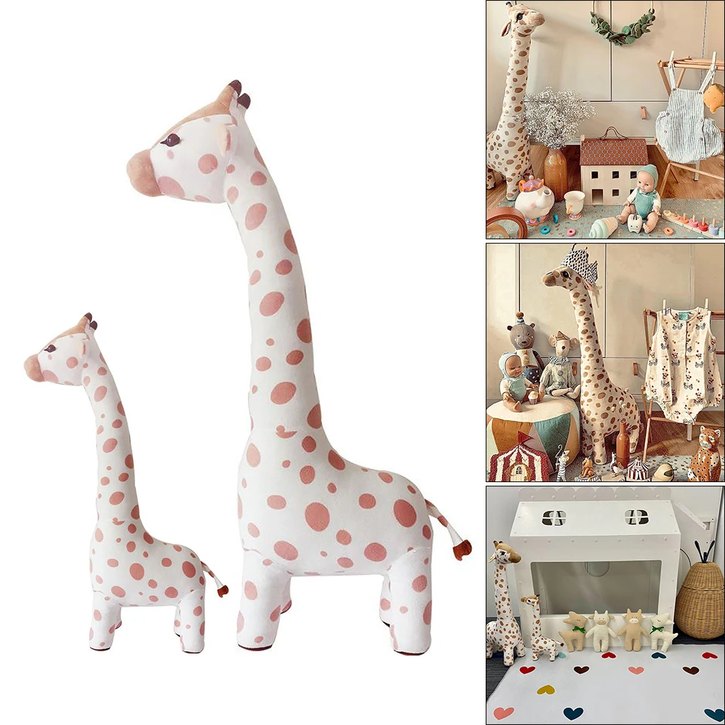 

Soft Giraffe Jungle Animal Toy Pillow Educational Playset Children Accompany