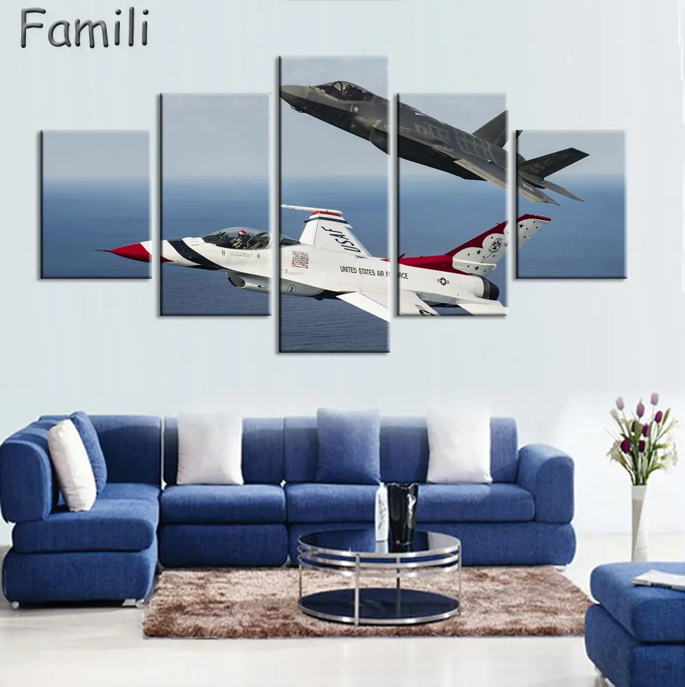 

Картина без рамы 5 шт./компл. боевой искусственный холст картина искусство HD картина на стену для гостиной