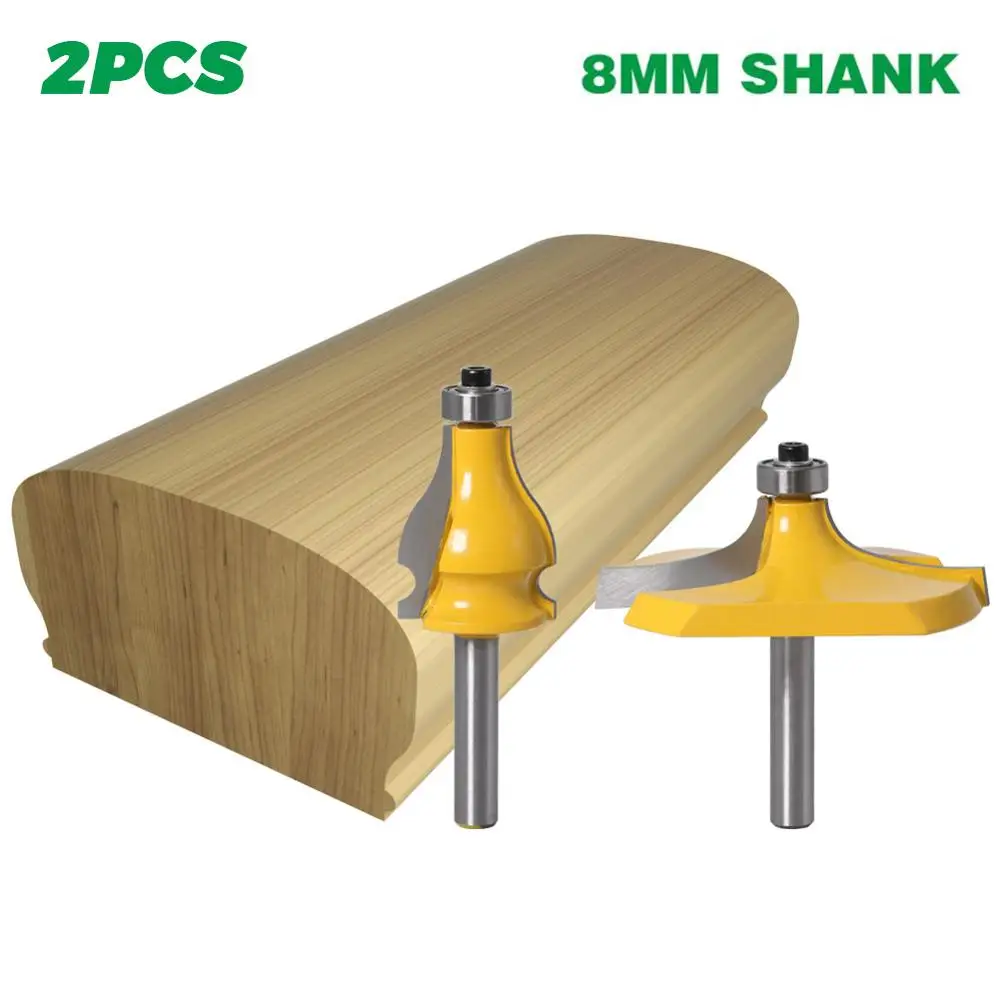 Комплект фрез с хвостовиком 8 мм 1-2 шт. комплект насадок для перил и миниатюрных