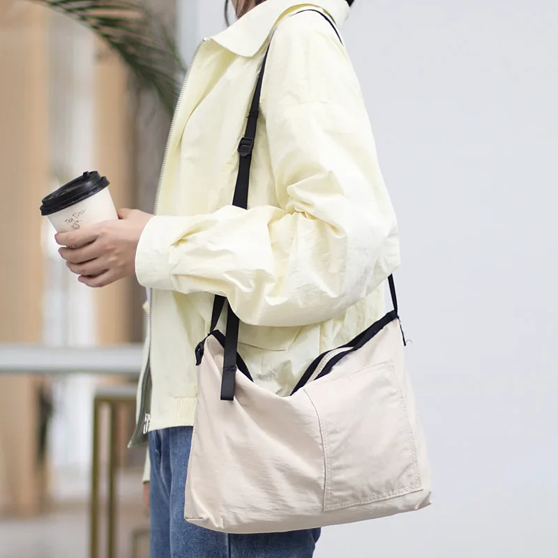 Простой дизайн холщовая сумка-мессенджер женская модная сумка в Корейском стиле