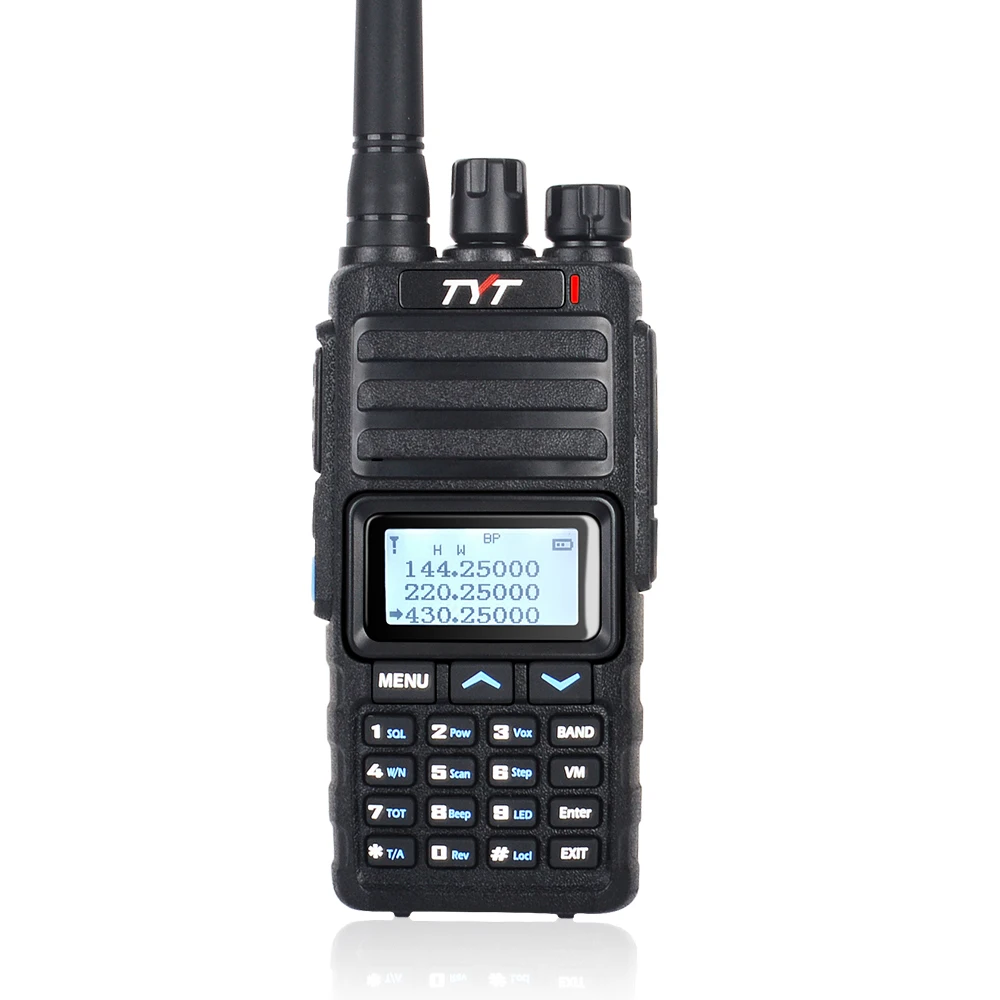 Трехдиапазонная рация скремблер UHF VHF 128ch 220 260MHz 136 174 & 400 470MHz ручная двухсторонняя