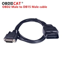 hot car extenstion cable 1 5m obd 2 obd2 male to db15 male obdii obd ii cable
