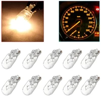 10pcs led car lights signal lamps clear glass warm white t10 t20 t15 w16w canbus interior lights white led reading halogen bulb