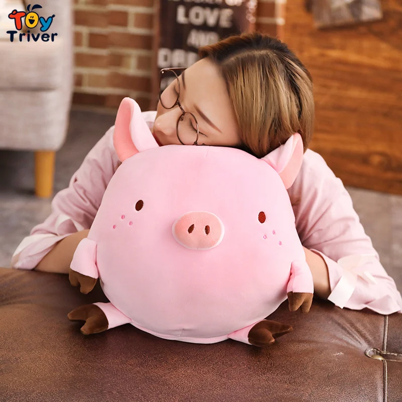 Kawaii Pig Hand более теплая подушка Подушка плюшевая игрушка Triver Мягкая кукла ребенок день рождения девочки подарок Декор для дома, магазина Прямая
