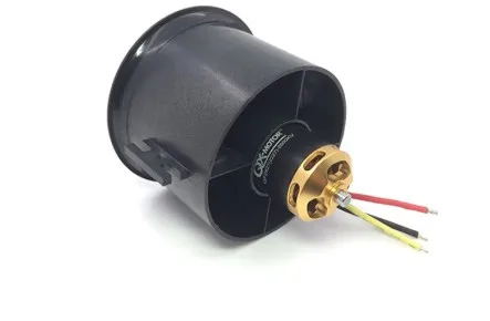 1800kv edf Qx-двигатель 70 мм электронный воздуховод вентилятор 12 лопастей EDF с 2827 KV2600 бесщеточный двигатель и 80A esc для модель радиоуправляемого дрона запчасти - Цвет: 1800kv edf