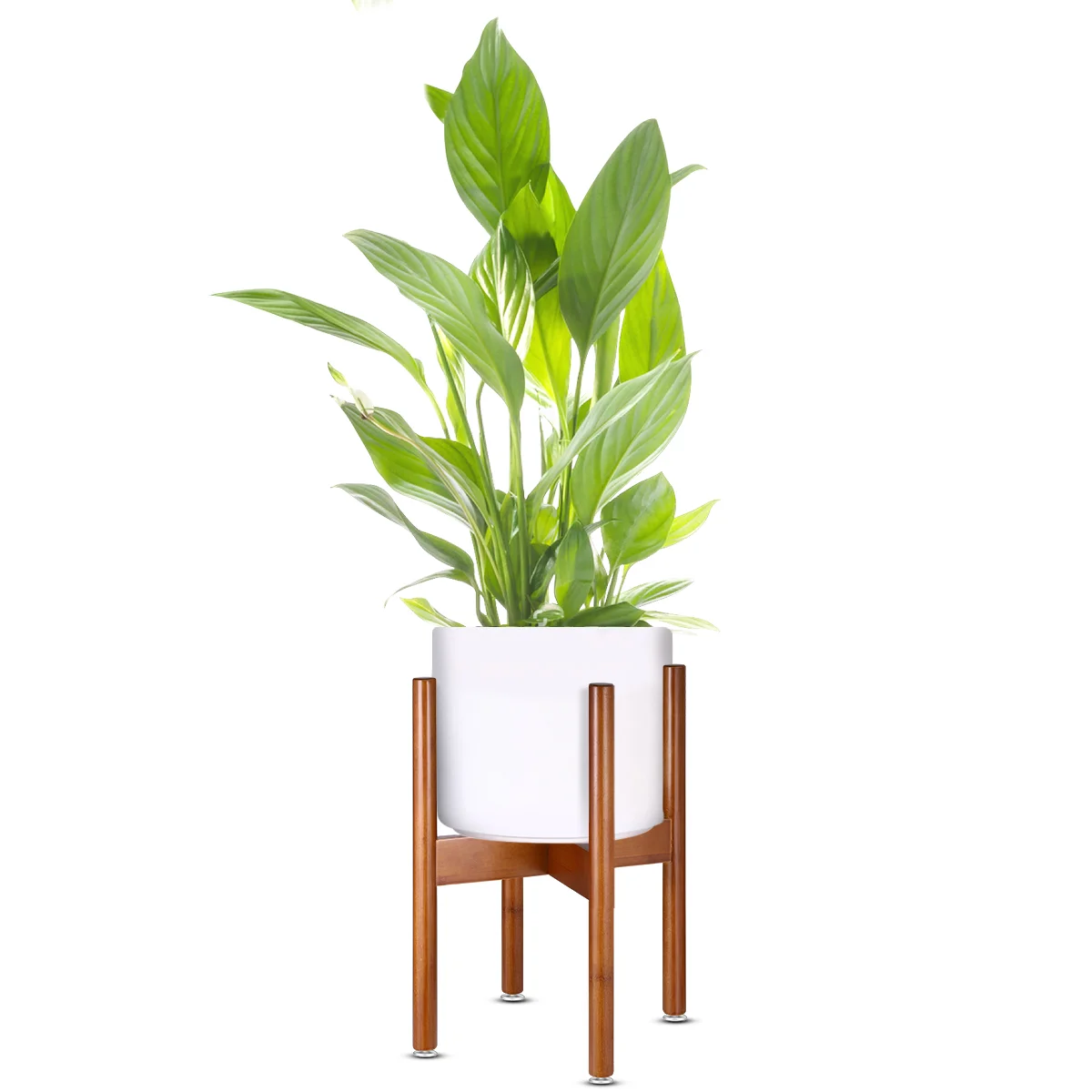 

HOMEMAXS Plant Stand Bamboo Simple Flower Pot Holder Indoor Display Potted Rack 40 x 31 (Brown)