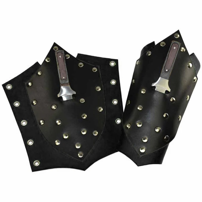 Кожаный нож для бросания в стиле стимпанк браслет средневековый убийца Авангард