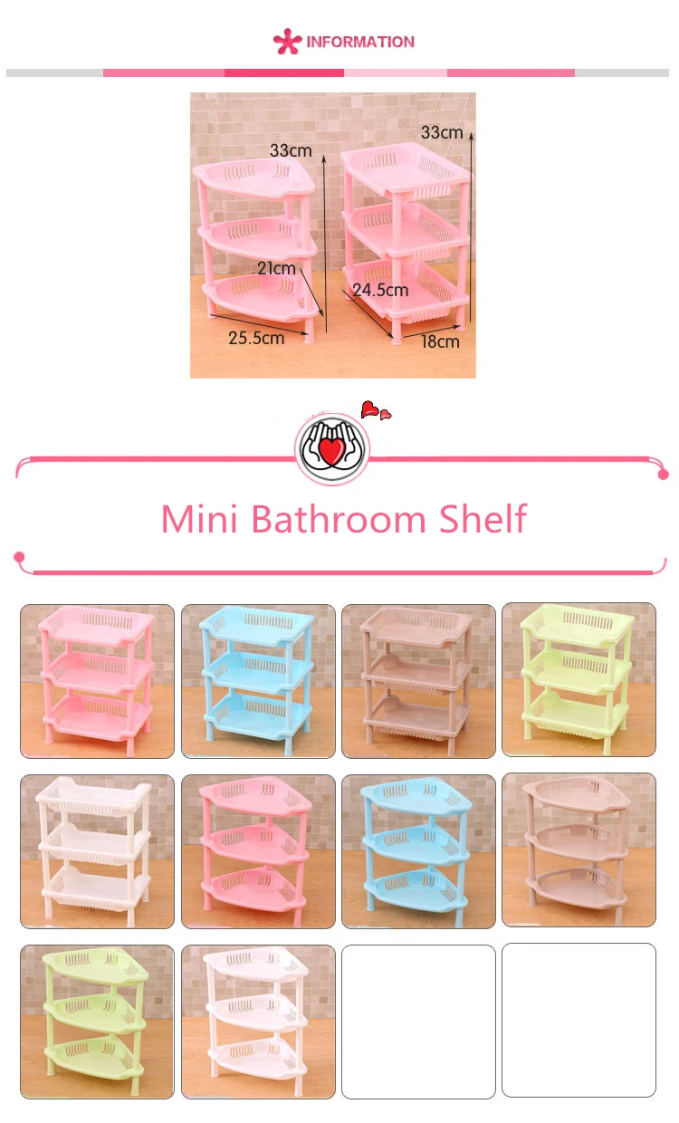 Bathroom Shelf Organizer Corner Shelf Caddy Bathroom Plastic Corner Shelf Shower Storage Shampoo Holder Kitchen Storage Rack