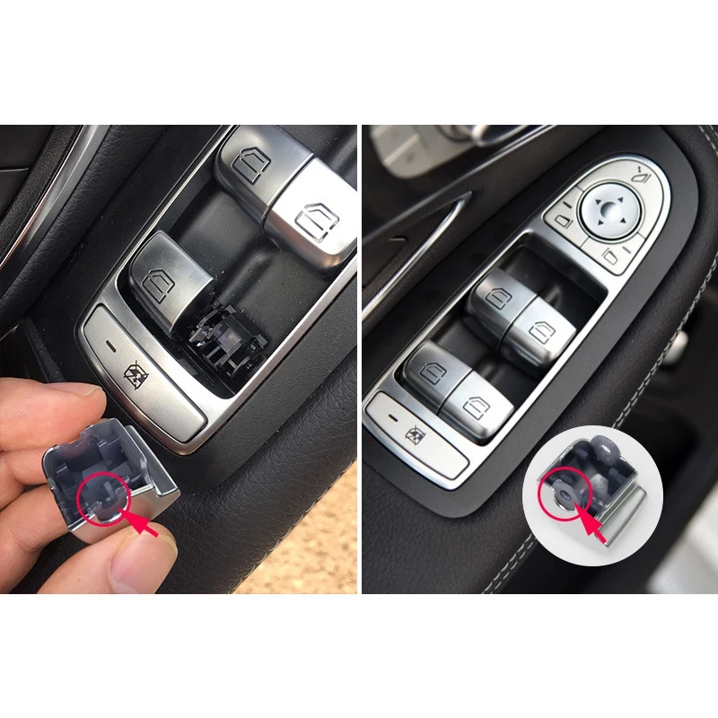 Car Master Seat Window Control Switch Repair Button Caps for Mercedes Benz C-Class W205 Chassis GLC Full Series W253 2015 | Автомобили и