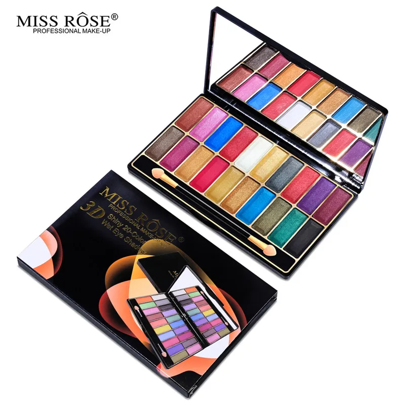Miss Rose 15/20/48 оттенков тени для век палитра макияжа Палитра ярких матовых мерцающих