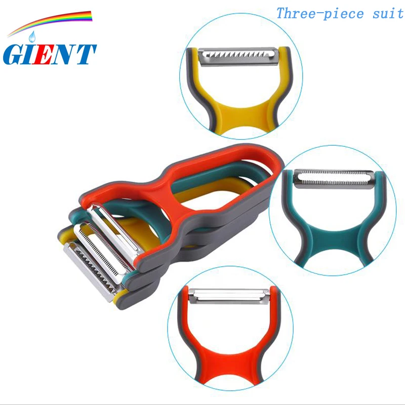 

3 шт. разные цвета овощной нож набор из нержавеющей стали картофеля терка для капусты Фруктовый нож для фруктов, моркови резак дома Кухня инс...