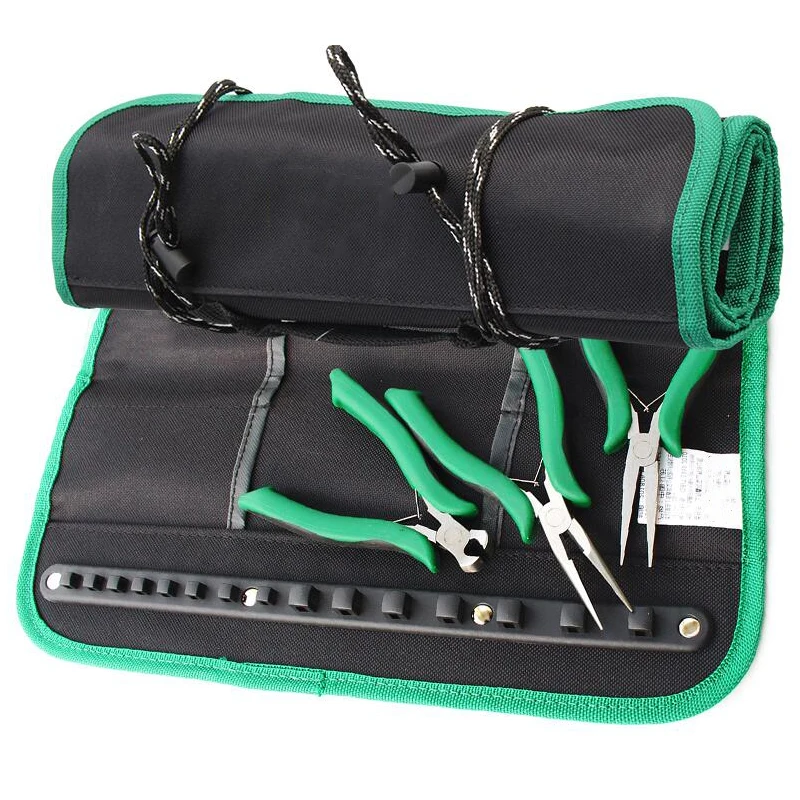 

Reel Kit Multifunction Folding Tool Bag Portable Roller Bag Storage Pocket Tool Bag Oxford Cloth Suitcase Storage Bag