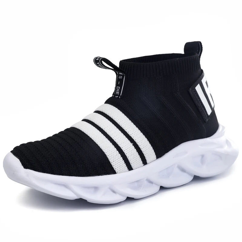 VOSONCA Children Casual Shoes Boys Girls Sneakers Child High Elastic Foot Wrapping Snow Boots Kids Knitted Socks | Детская одежда и