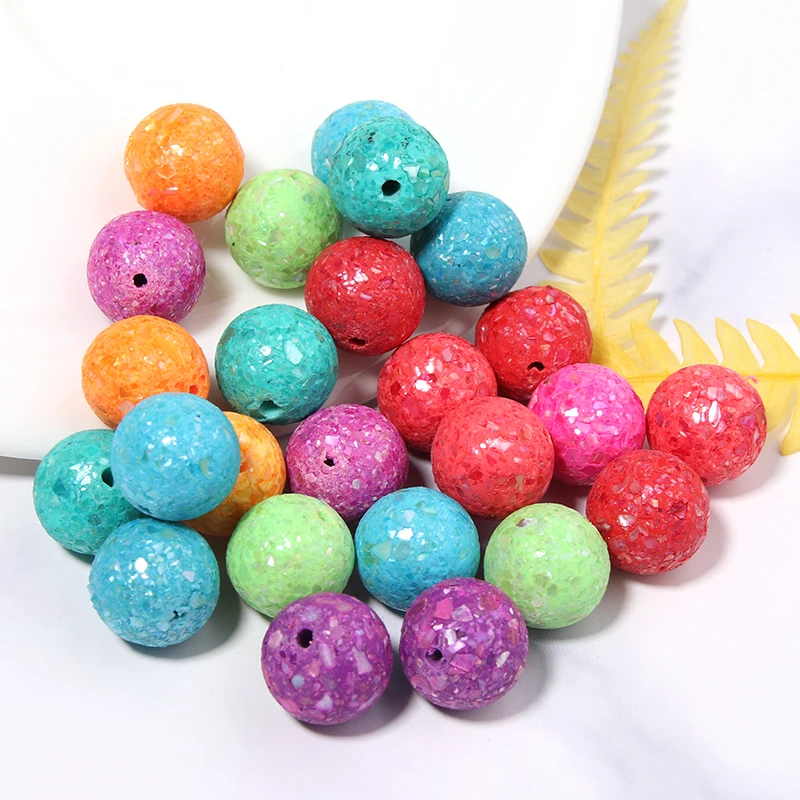 

20Pcs/Lot 12mm Soft Pottery Beads Ball Shape Mix Color For Bracelet Necklace Jewelry DIY Accessories