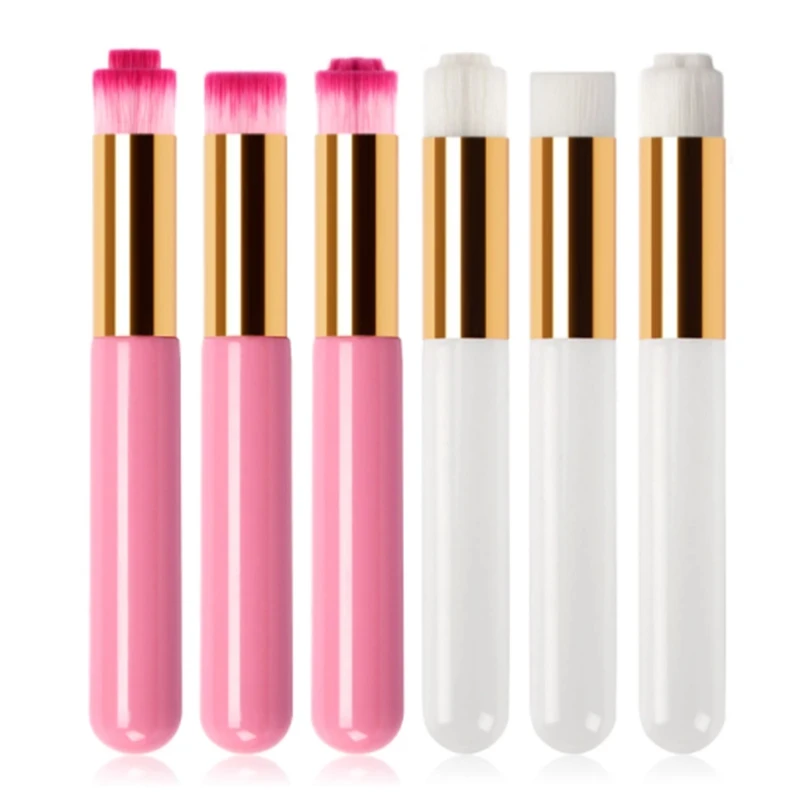 

6 шт акне и угрей щетка район носовые Очищающая щетка для мягкой ноздрей, глубокое очищение пор Кисть плоская порошок