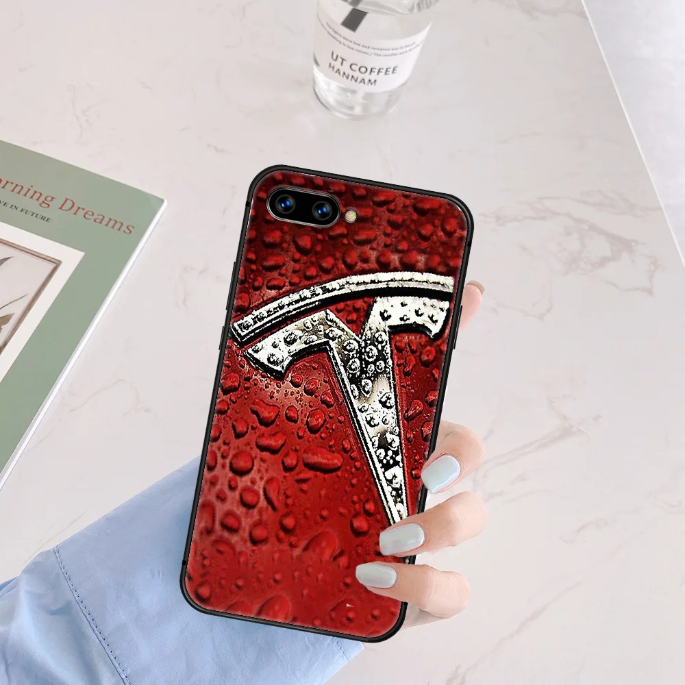 

Tesla Electric Car Logo Phone Case Cover Hull For HUAWEI Honor 6A 7A 7C 8 8A 8S 8x 9 9x 10 10i 20 Lite Pro black Coque Pretty