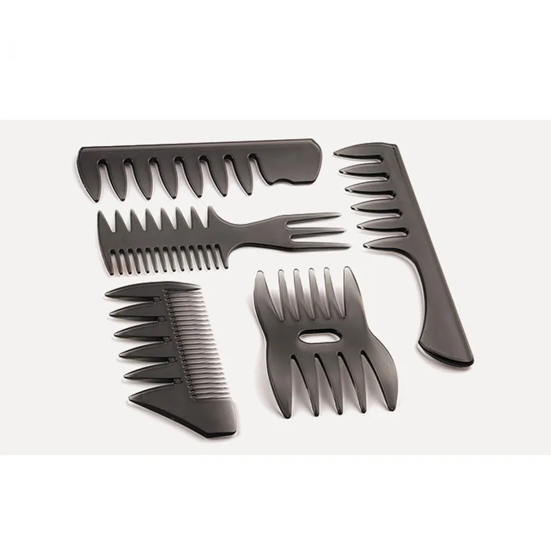 5 шт./лот двухсторонние зубные гребешки щетка для волос в форме рыбьей кости