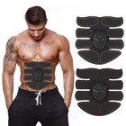 Пояс для фитнеса, 6 режимов, массажер для мышечного стимулятора, 12 уровней, EMS, для мужчин, женщин, мужчин, тренажерного зала, портативное фитнес-оборудование