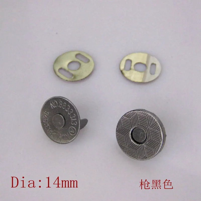 50 компл./Лот черный и бронзовый тонкий мощный магнитный застежка для сумочки