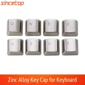 Колпачок для клавиатуры из цинкового сплава для механической клавиатуры MX Axis SilverGolden металлические клавиши на клавиатуру Cap s Keypress WASD QWERASDF ARROW 37key