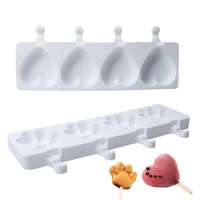 silicone ice cream mold 4 hole funny popsicle mold ice cream mould diy candy chocolate soap jelly moulds tray