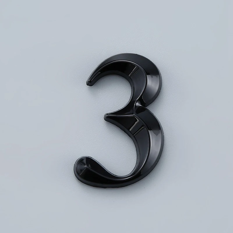 Высота 5 см 3D цифры для ворот от 0 до 9 пластиковая бирка с номером дверной налет