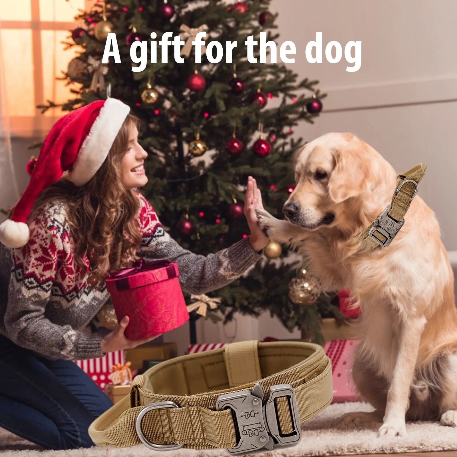 Военный Регулируемый ошейник для собак многоцветный сверхмощный тренировочный