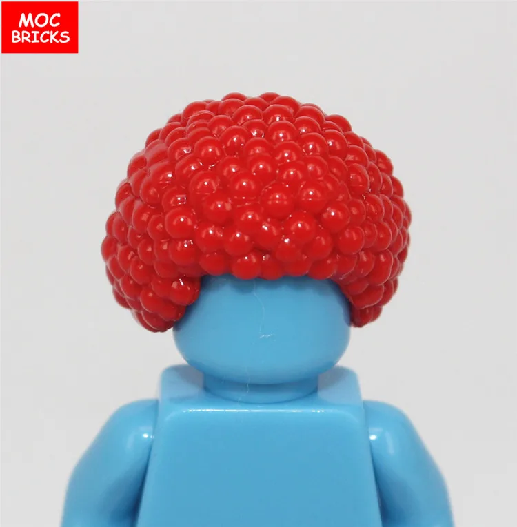 10 шт./партия, MOC мужские волосы, черные короткие волосы, коричневые длинные волосы, модель, фигурка, игрушка для детей, развивающие строительные блоки, собранные игрушки - Цвет: 1019A