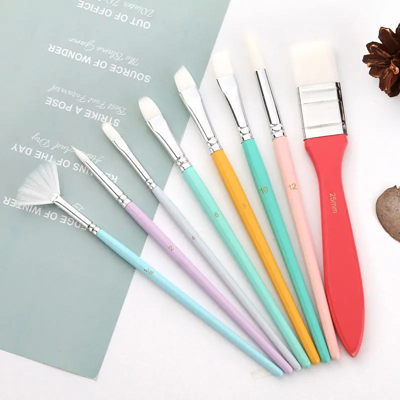 8 акварельных кистей сумка для хранения ПВХ трубка нейлоновая кисть