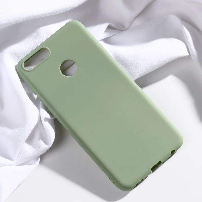 Силиконовый чехол для телефона ярких цветов huawei Honor 7X мягкая термополиуретановая