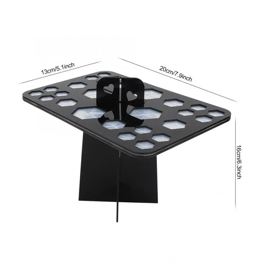 Черная Кисть для макияжа с 26 отверстиями держатель высыхания воздуха