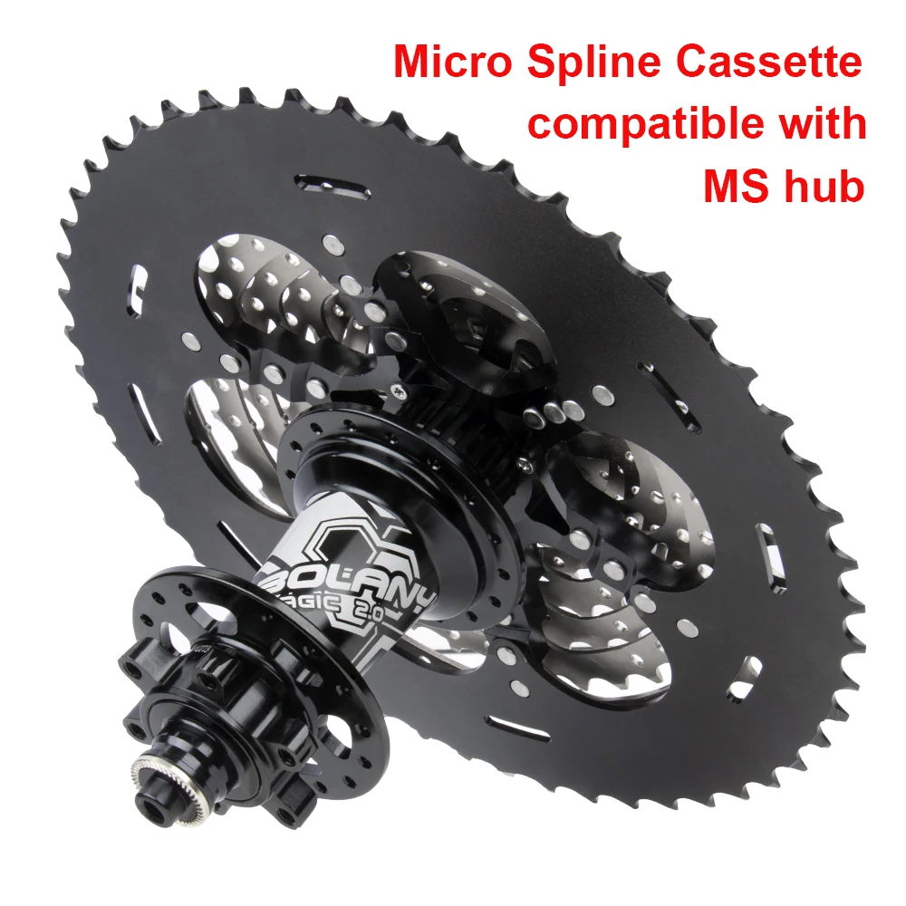Кассета BOLANY MTB 12 Скоростей 10-50T 52T кассета Micro Spline M6100 звездочка В маховик k7 подходит