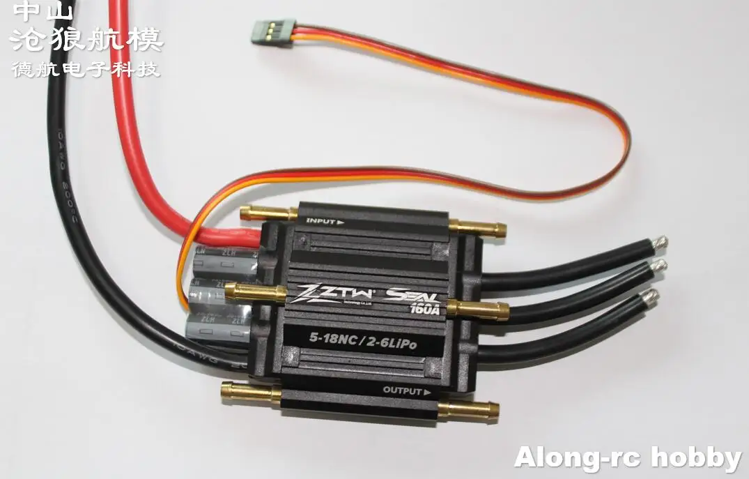 ZTW Seal SBEC 90A 130A 200A 300A водонепроницаемый бесщеточный ESC для лодки с системой водяного охлаждения RC Boats Racing DIY модельная часть