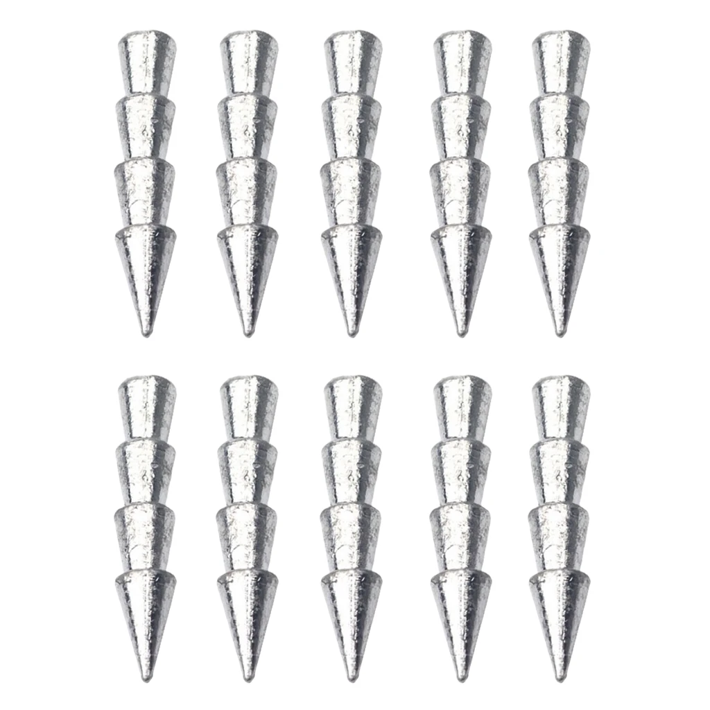 10 штук упак. червячная рыболовная вставка вес ногтей Карандаш Вес грузило