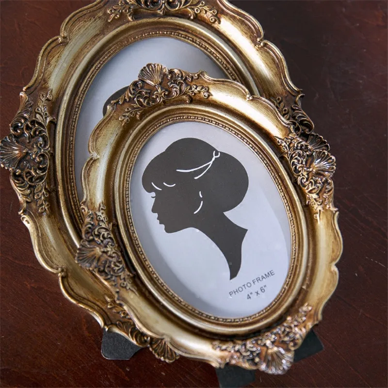 Европейская бронзовая Золотая Резная Фоторамка креативная полимерная