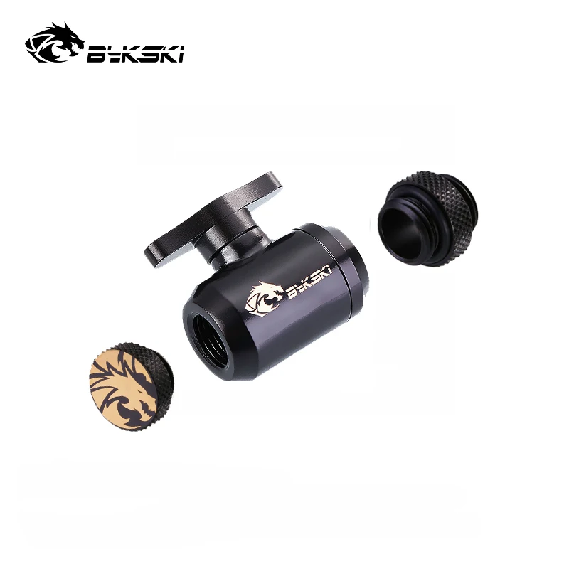 

Водяной клапан Bykski G1/4, латунь с уплотнительными фитингами, мини-коннектор, комплект для сборки петли, красный, золотой, черный, синий, серебр...