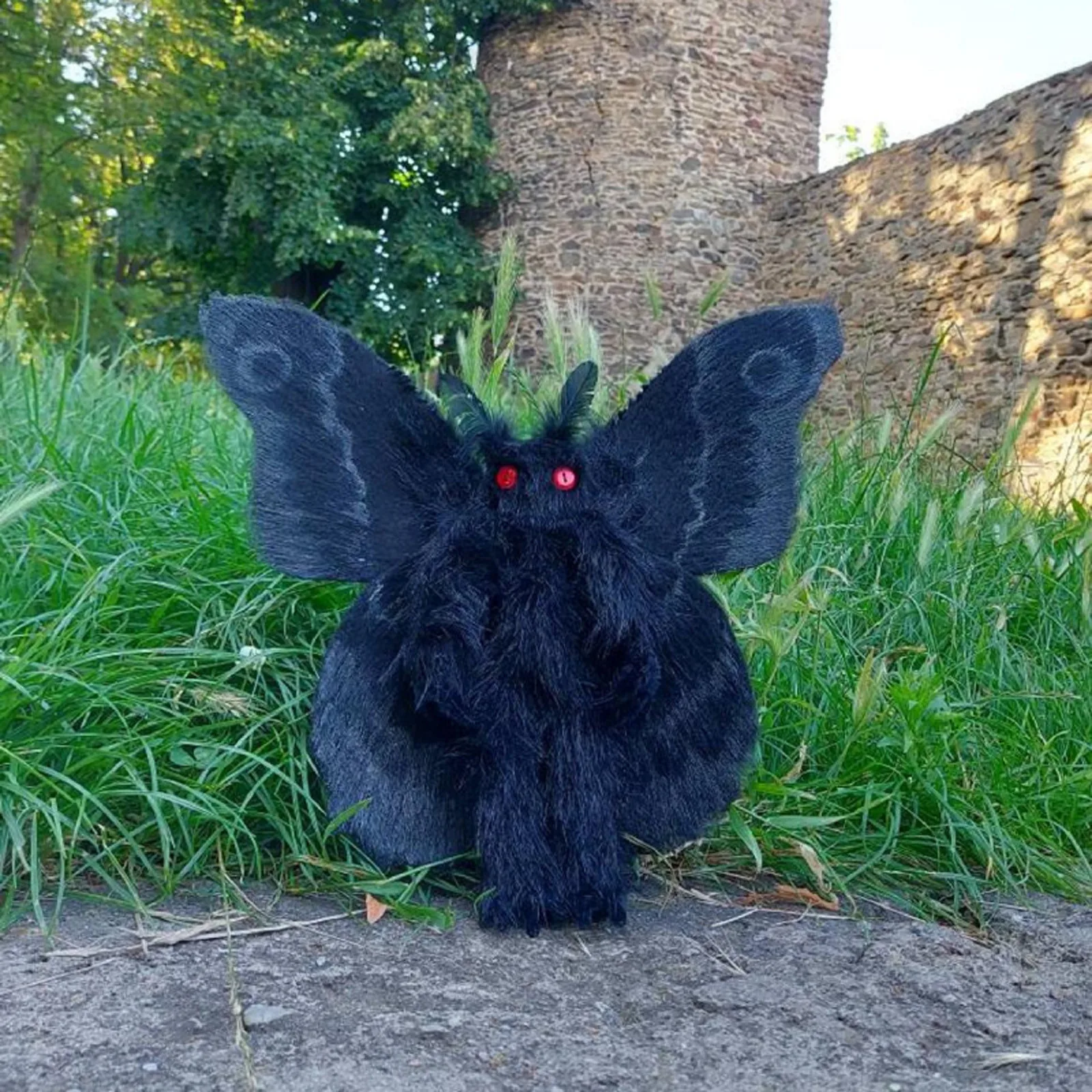 

Free Shipping Gothic Mothman Plushie Is Looking For A Love And Magical Home 2021 Mother's Day Plush Toys for Adults&Kids