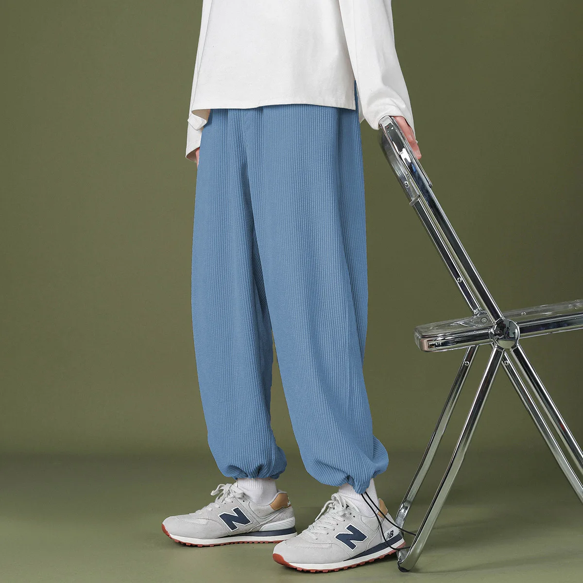 

Retro men's corduroy loose casual pants 2021 jogging men's Japanese street wide-leg pants men's fashion Korean trousers