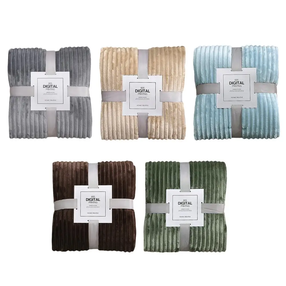 Одноцветный фланелевый диван плед одеяло супер мягкий покрывало зимнее теплое