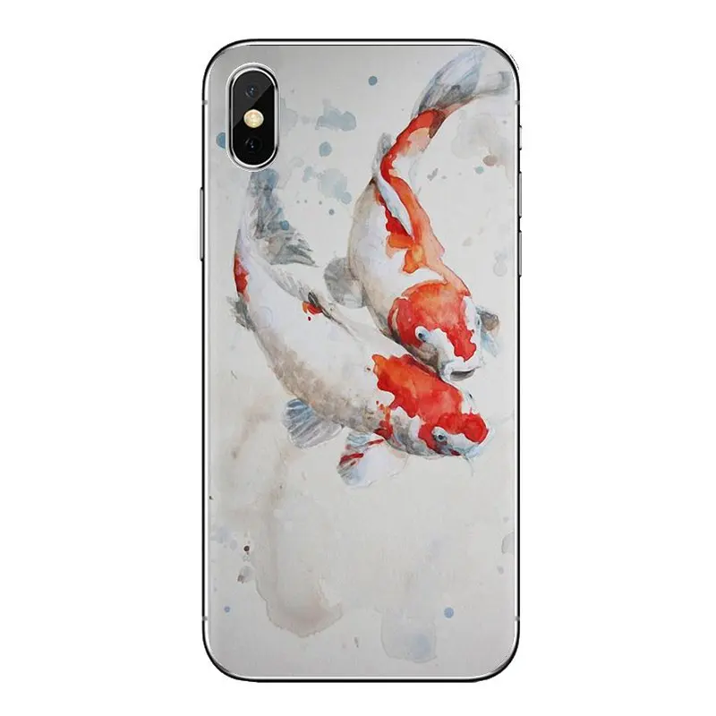 Для Huawei Honor 5A lyo-l21 Y6 II Compact Y5 2 Y5II mate 10 Lite Nova 2i 9i Акварельные картины Koi Fish Art Чехол для