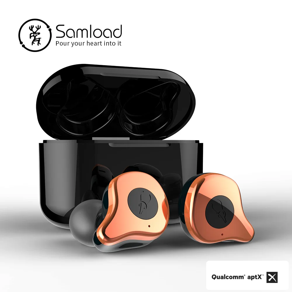 image show Настоящие Беспроводные наушники с глубоким басом, наушники Bluetooth 5,0, наушники с поддержкой Apt-x, наушники с CVC, шумоочистка для iOS Android - Цвет: image show