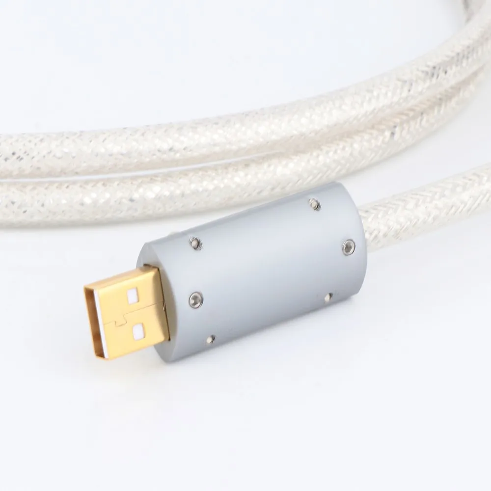 QED OCC посеребренный USB-аудиокабель для передачи данных Hi-Fi USB-кабель DAC Hi-End USB
