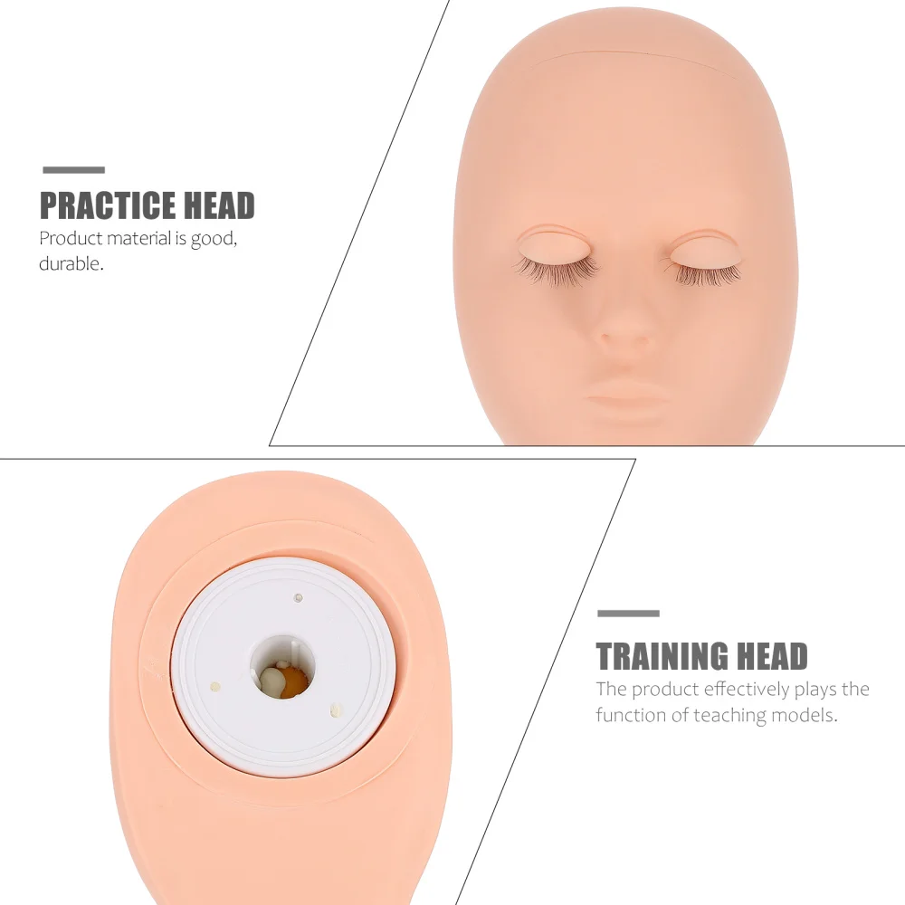 

Practice Head Mannequin Model with 2 Eyelids for Eyelashes Extension Training