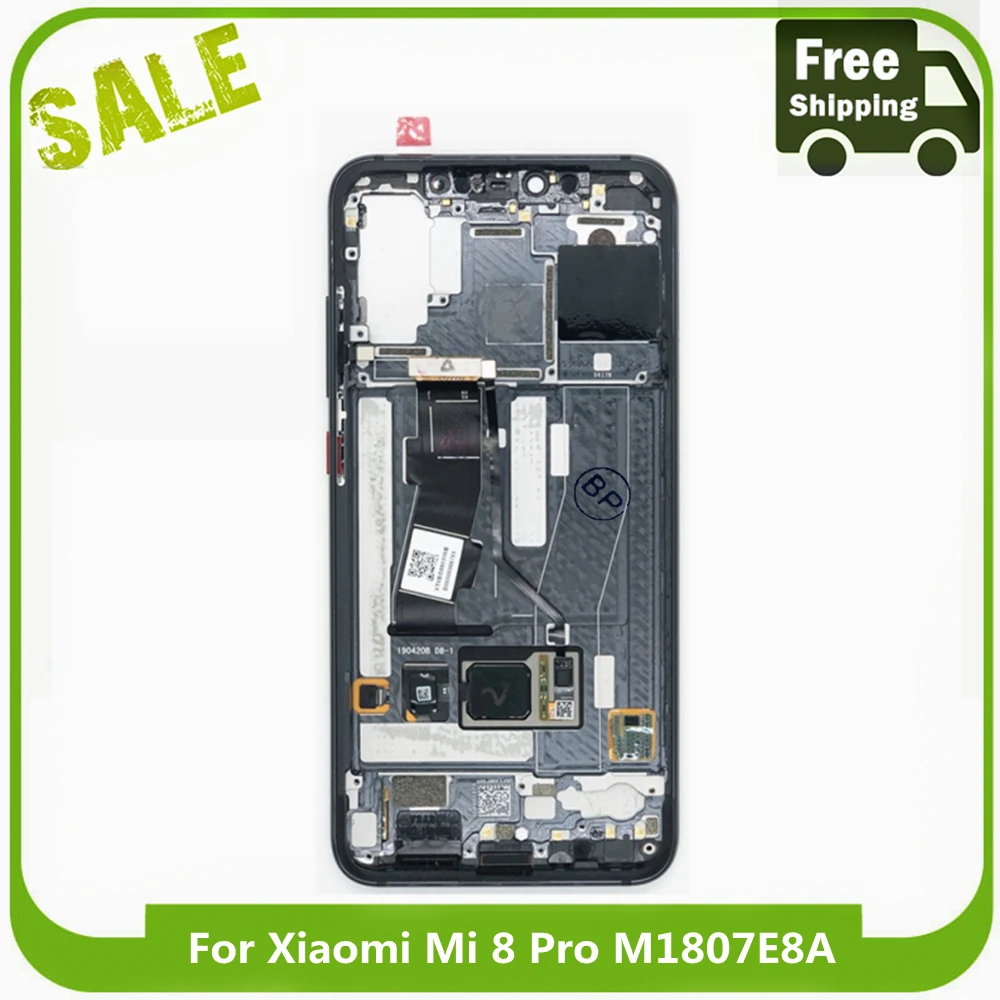 

Оригинальный ЖК-экран 6,21 дюйма для Xiaomi Mi 8 Pro, ЖК-дисплей, сенсорный экран, дигитайзер в сборе с рамкой для Xiaomi Mi 8 Pro