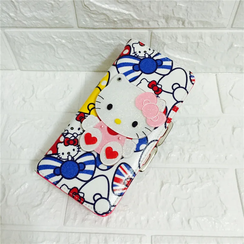 Модный женский короткий кошелек HELLO KITTY с героями мультфильмов милый детский